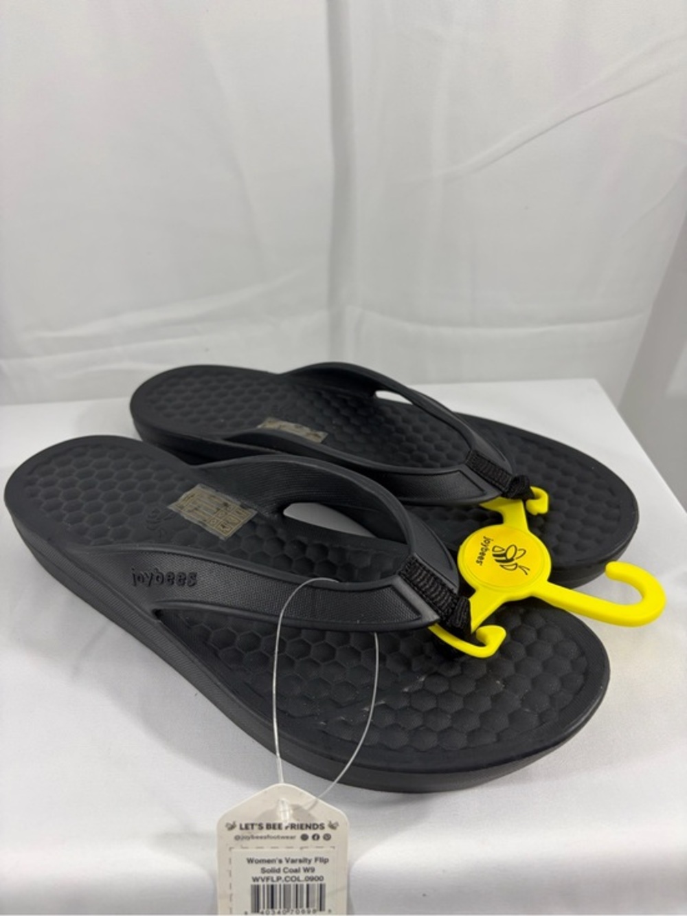 NWT Joybees Women's Size 9 Black Flip Flops